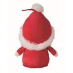 Polyester Santa Claus soft toy with embroidery and hanging loop red colour fourth view