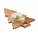 Acacia wood Christmas tree serving board wood colour third view