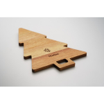 Acacia wood Christmas tree serving board wood colour main view