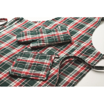 Cotton check kitchen set 200 g/m² mixed colour third photographic view