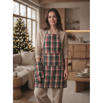 Cotton check kitchen set 200 g/m² mixed colour ambient view