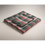 Checked cotton tablecloth with 4 included napkins 200 g/m² mixed colour fifth photographic view