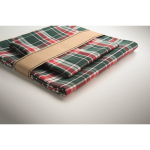 Checked cotton tablecloth with 4 included napkins 200 g/m² mixed colour sixth photographic view