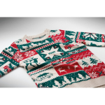Christmas knitted jumper 100% acrylic, one size S-M beige colour main view