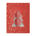 Set of 12 cinnamon-scented tealights in a Christmas gift box red colour second view
