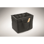 Foldable multifunction RPET organiser with handles and pockets black colour fifth photographic view