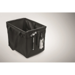 Foldable multifunction RPET organiser with handles and pockets black colour sixth photographic view