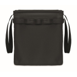 Foldable multifunction RPET organiser with handles and pockets black colour seventh view
