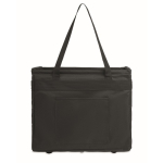 Foldable multifunction RPET organiser with handles and pockets black colour eighth view