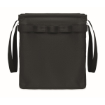 Foldable multifunction RPET organiser with handles and pockets black colour