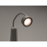 2-in-1 desk lamp and torch with adjustable light in 3 modes white colour photographic view