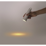 2-in-1 desk lamp and torch with adjustable light in 3 modes white colour photographic view