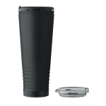 Stainless steel double-wall thermal tumbler with built-in speaker 700 ml black colour