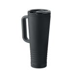 Stainless steel double-wall thermal tumbler with built-in speaker 700 ml black colour
