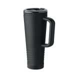 Stainless steel double-wall thermal tumbler with built-in speaker 700 ml black colour