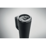 Stainless steel double-wall thermal tumbler with built-in speaker 700 ml black colour