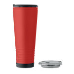 Stainless steel double-wall thermal tumbler with built-in speaker 700 ml red colour