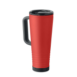 Stainless steel double-wall thermal tumbler with built-in speaker 700 ml red colour
