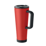Stainless steel double-wall thermal tumbler with built-in speaker 700 ml red colour