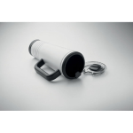 Stainless steel double-wall thermal tumbler with built-in speaker 700 ml white colour