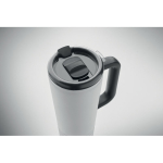 Stainless steel double-wall thermal tumbler with built-in speaker 700 ml white colour