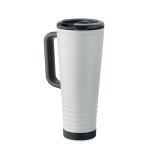 Stainless steel double-wall thermal tumbler with built-in speaker 700 ml white colour