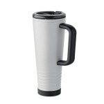Stainless steel double-wall thermal tumbler with built-in speaker 700 ml white colour