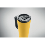 Stainless steel double-wall thermal tumbler with built-in speaker 700 ml yellow colour