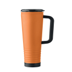 Stainless steel double-wall thermal tumbler with built-in speaker 700 ml orange colour