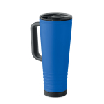 Stainless steel double-wall thermal tumbler with built-in speaker 700 ml royal blue colour