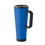 Stainless steel double-wall thermal tumbler with built-in speaker 700 ml royal blue colour