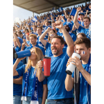 Stainless steel double-wall thermal tumbler with built-in speaker 700 ml royal blue colour