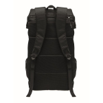 RPET 600D sports backpack with reflective details 15L black colour fourth view