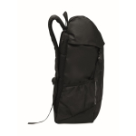 RPET 600D sports backpack with reflective details 15L black colour