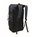 RPET 600D sports backpack with reflective details 15L blue colour second view
