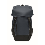 RPET 600D sports backpack with reflective details 15L blue colour third view