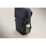 RPET 600D sports backpack with reflective details 15L blue colour sixth photographic view