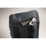 RPET 600D sports backpack with reflective details 15L blue colour seventh photographic view