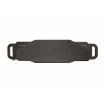Foldable RPET felt storage basket with side handles dark grey colour ninth view