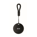 Keyring-format tracker compatible with Apple and Android black colour view with print area