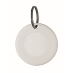 Keyring-format tracker compatible with Apple and Android white colour fifth view
