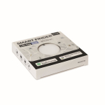 Keyring-format tracker compatible with Apple and Android white colour ninth view