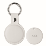 Keyring tracker with PU anti-loss case white colour second view