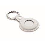 Keyring tracker with PU anti-loss case white colour third view