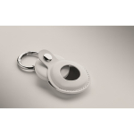 Keyring tracker with PU anti-loss case white colour fifth photographic view