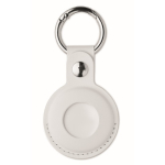 Keyring tracker with PU anti-loss case white colour eighth view