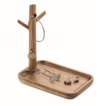 Acacia wood tray for carrying and small everyday items wood colour third view