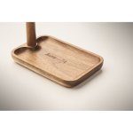 Acacia wood tray for carrying and small everyday items wood colour main view