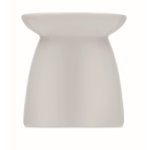 Ceramic aroma burner set with tealight candle and vanilla oil white colour ninth view