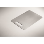 Heavy-duty medium-sized stainless steel chopping board silver colour fourth photographic view